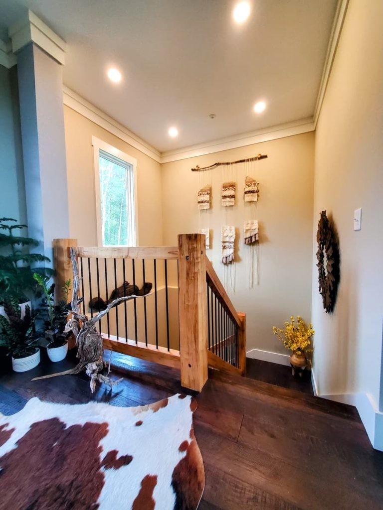 custom staircase Upscale mountain living NC