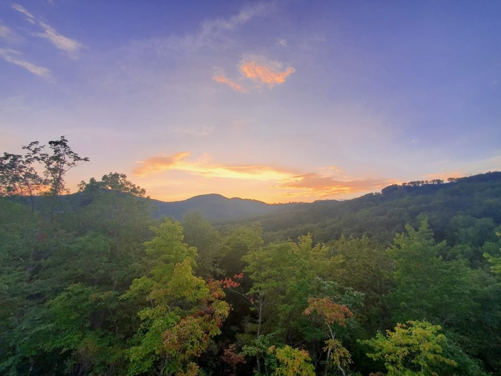 view from new home in nc mountains