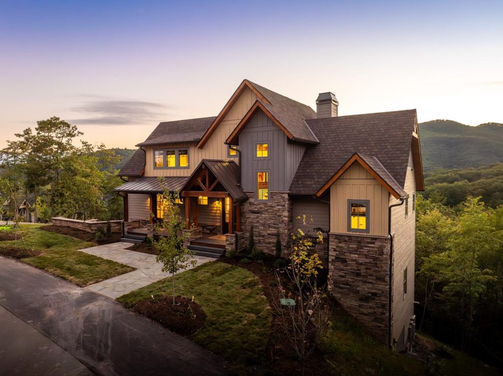 builder home side of mountain