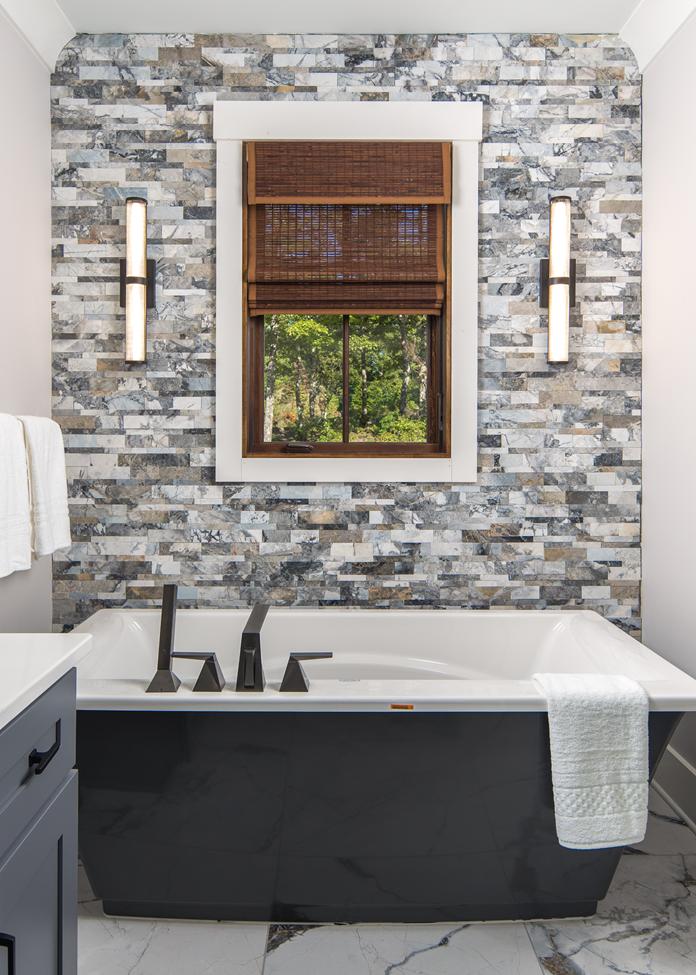 luxurious bathtub stone