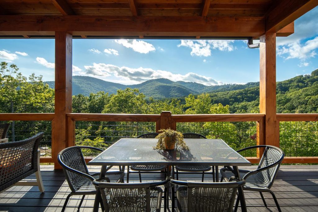 porch view of mountains boone nc
